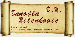 Danojla Milenković vizit kartica